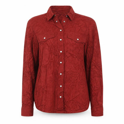 Womens UK Size 8 Marks and Spencer Red  Button-Up