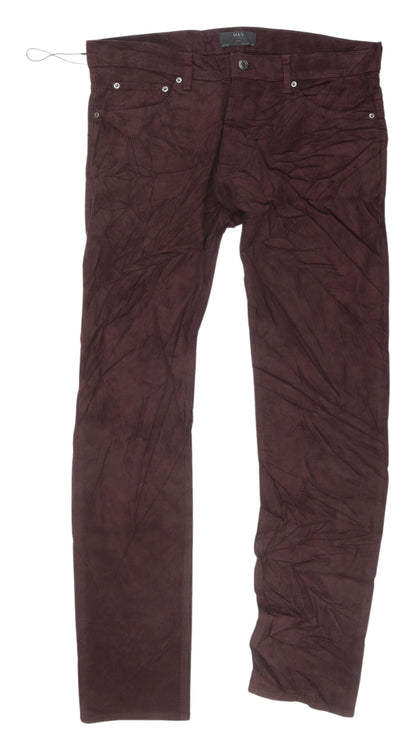 Marks and Spencer Men's Brown Chino Slim Trousers