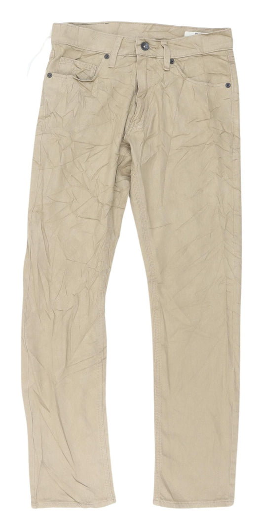 Marks and Spencer Men's Beige Straight Jeans M