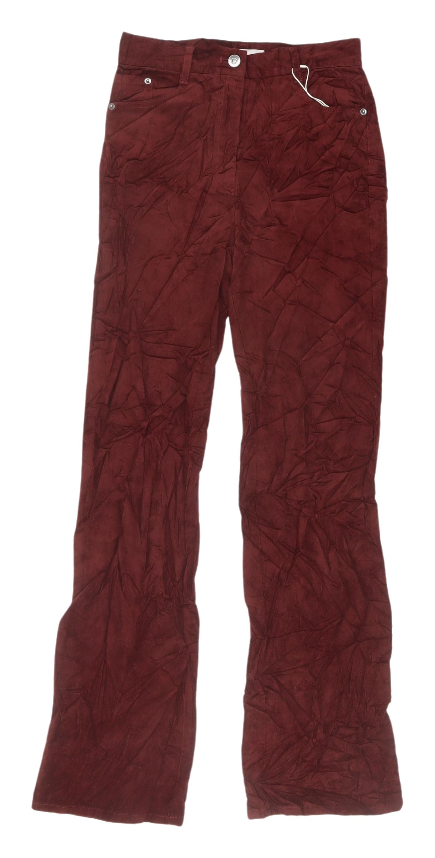 Womens UK Size 10 Marks and Spencer Regular Fit  Red Trousers