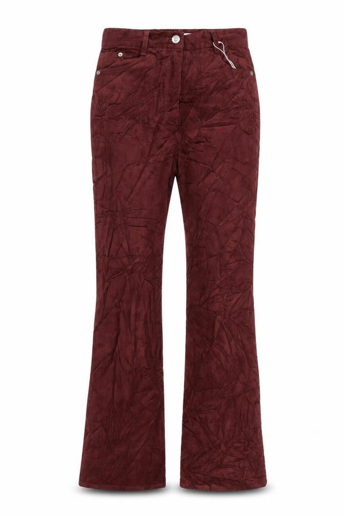 Womens UK Size 10 Marks and Spencer Regular Fit  Red Trousers