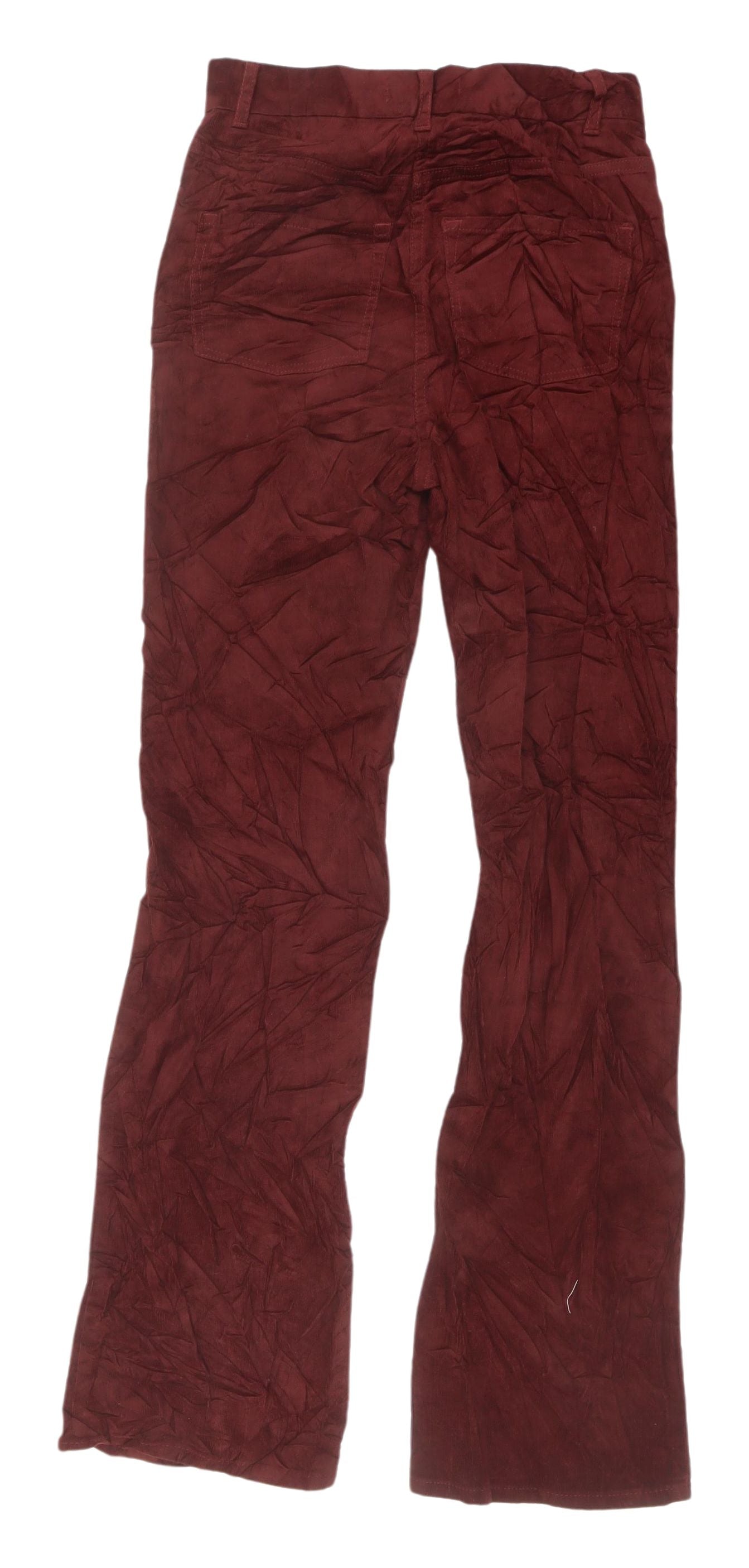 Womens UK Size 10 Marks and Spencer Regular Fit  Red Trousers