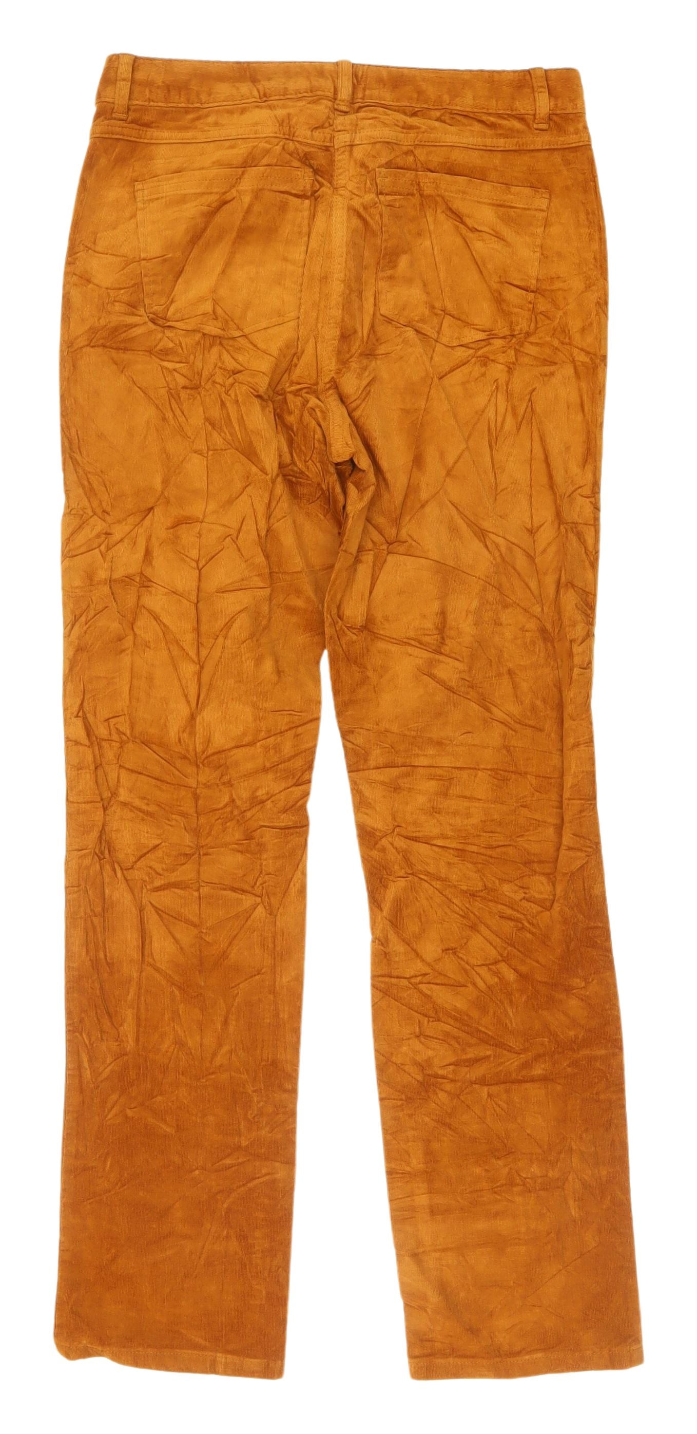Womens UK Size 10 Marks and Spencer Regular Fit  Brown Trousers