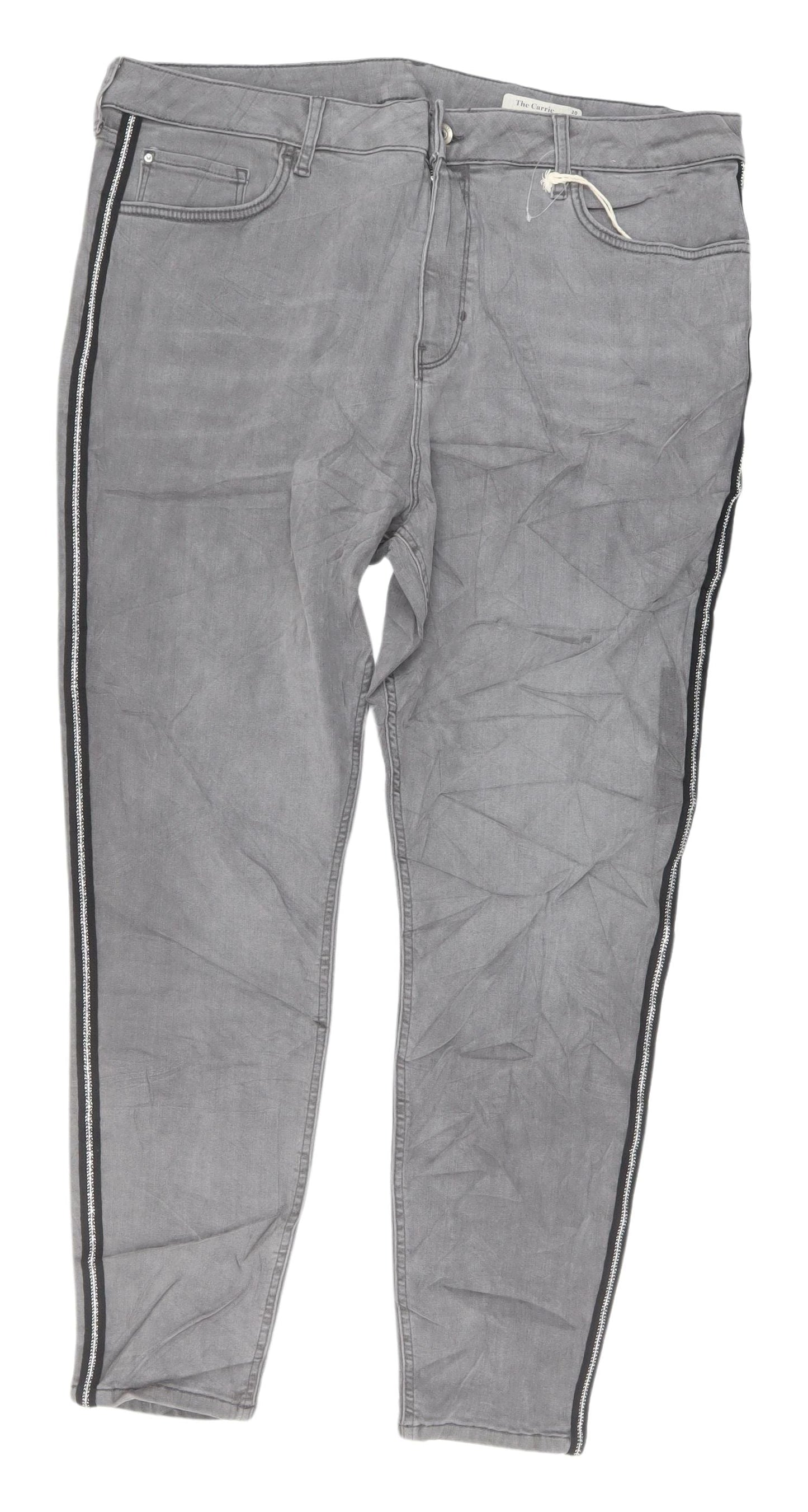 Womens UK Size 20 Marks and Spencer Regular Fit Skinny Grey Jeans