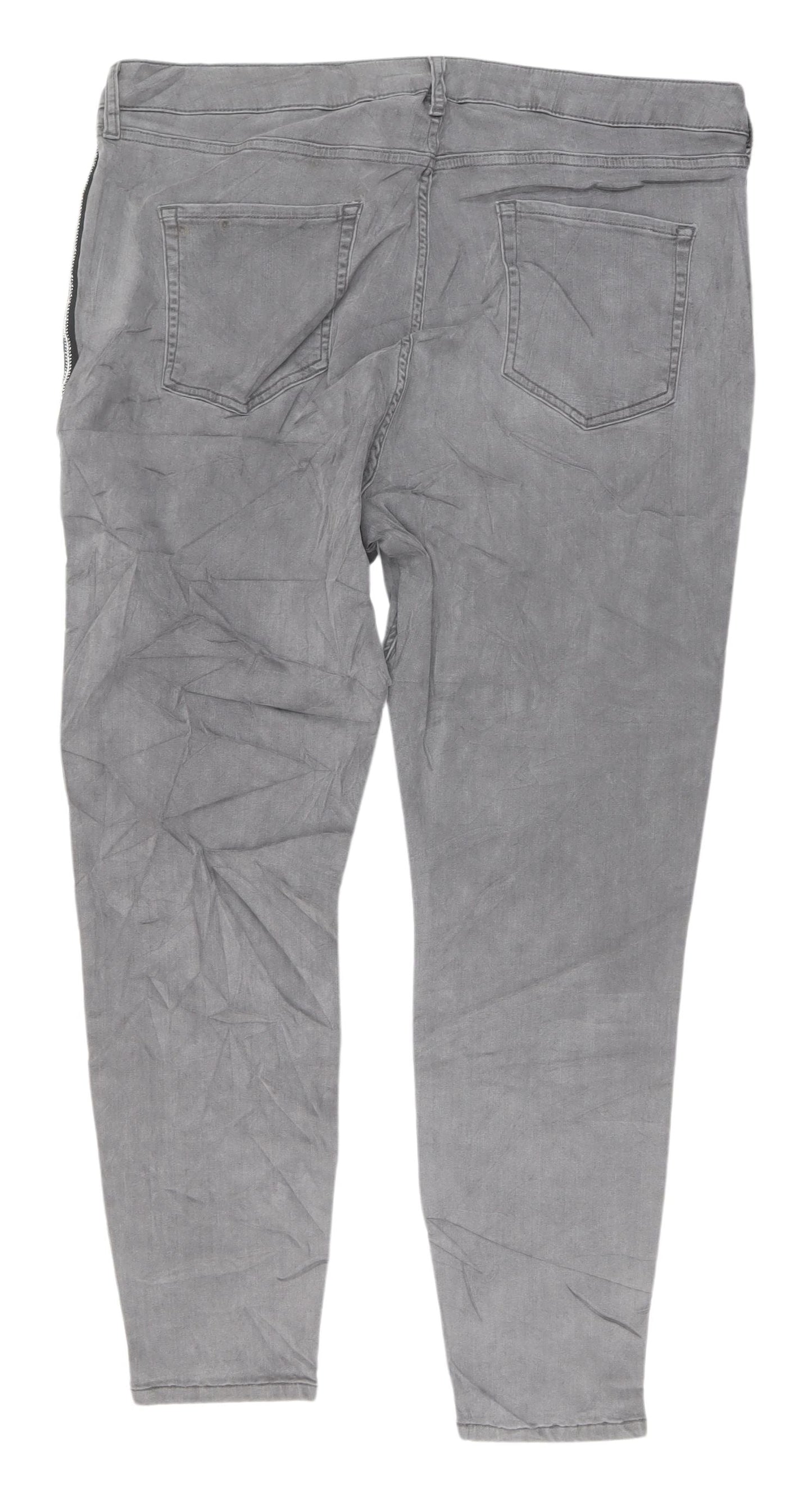 Womens UK Size 20 Marks and Spencer Regular Fit Skinny Grey Jeans