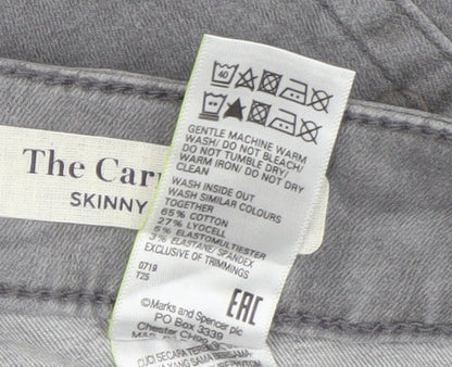 Womens UK Size 20 Marks and Spencer Regular Fit Skinny Grey Jeans