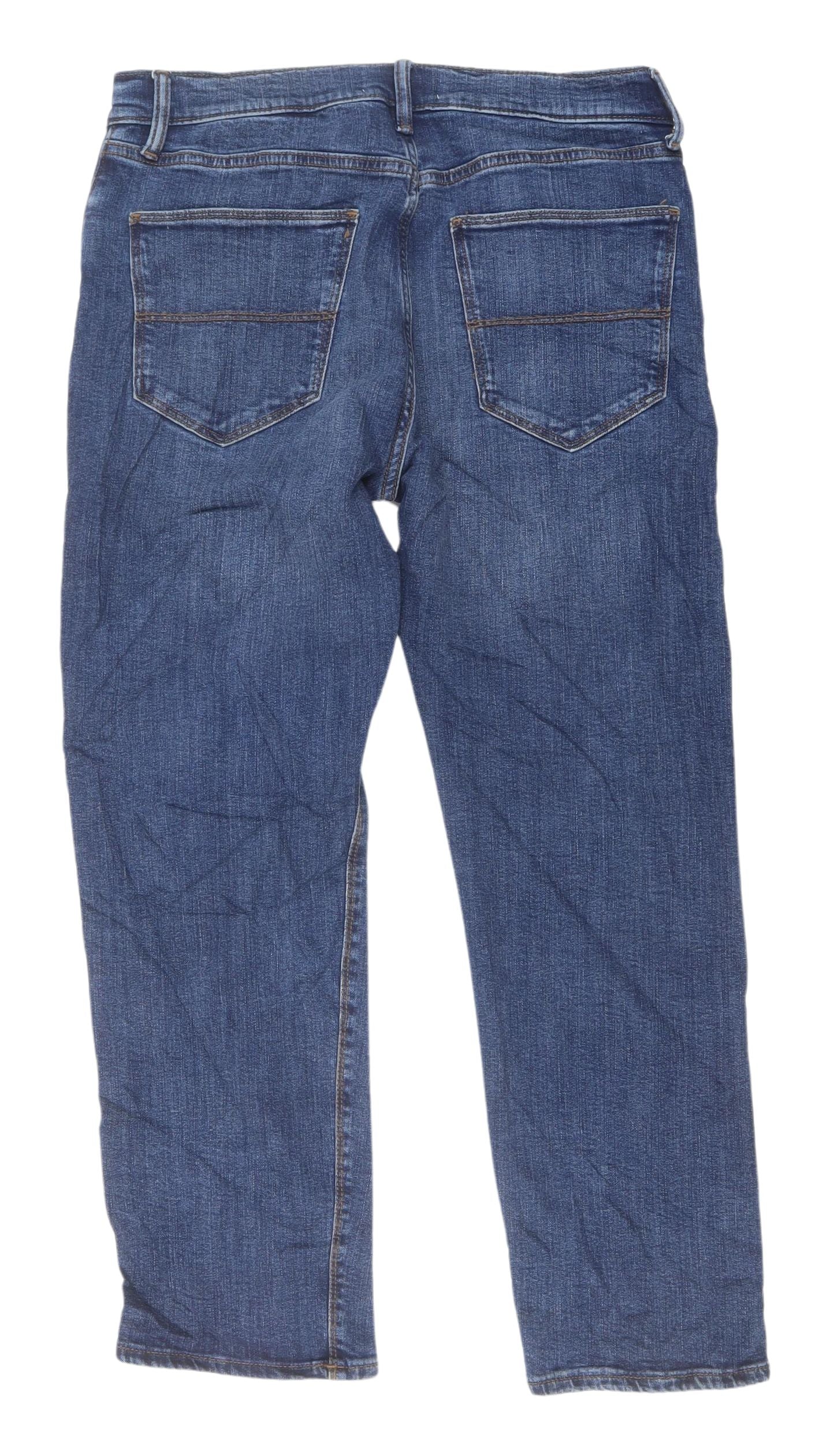 Marks and Spencer Men's Blue Straight Jeans Size 30/12