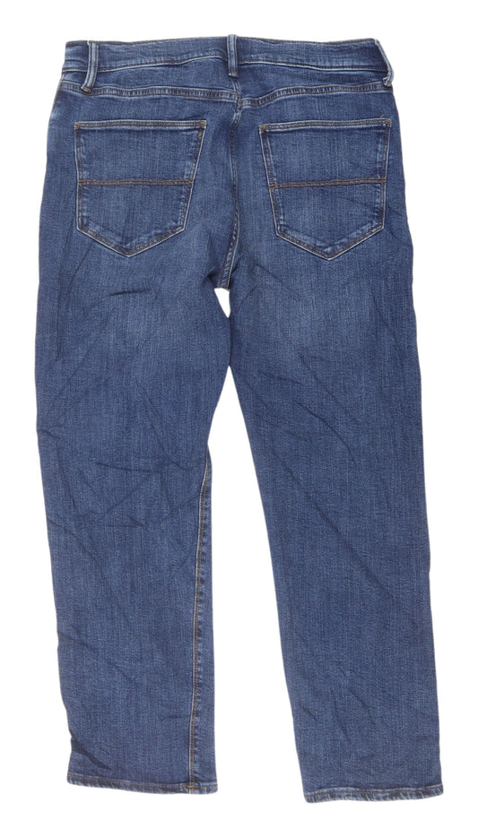 Marks and Spencer Men's Blue Straight Jeans Size 30/12