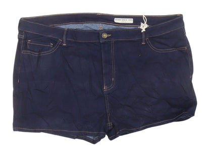 Marks and Spencer Women Blue Denim Shorts Size 20 Regular