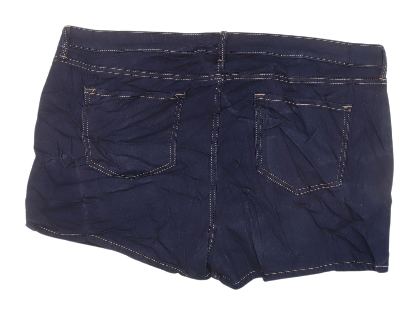 Marks and Spencer Women Blue Denim Shorts Size 20 Regular