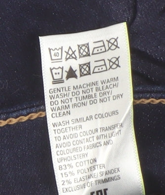 Marks and Spencer Women Blue Denim Shorts Size 20 Regular