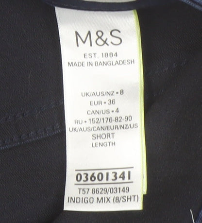 Marks and Spencer Women's Blue Skinny Jeans Size 8