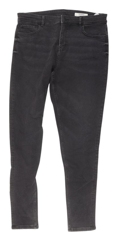 Womens UK Size 14 Marks and Spencer Slim Fit Skinny Black Jeans