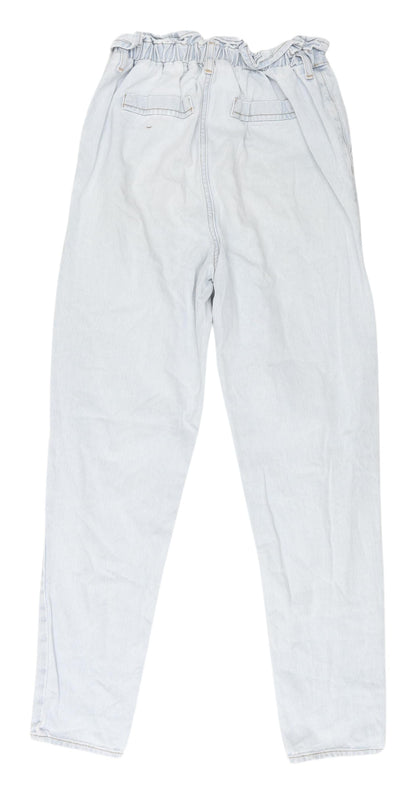 Denim Co Women's Blue Paperbag Jeans, Size 6