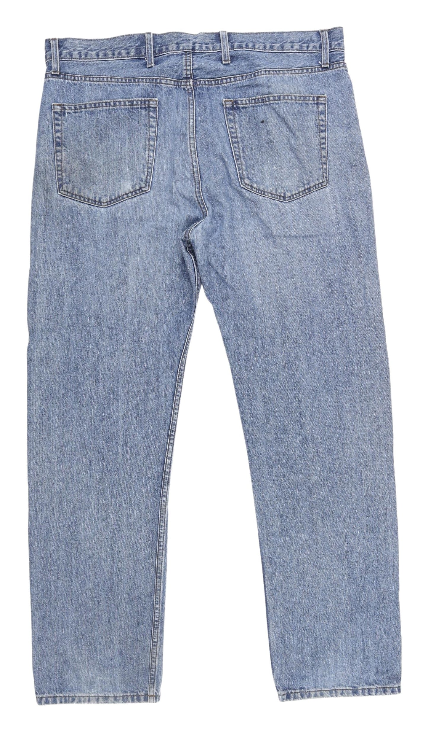 Marks and Spencer Men's Blue Straight Jeans, Size 38