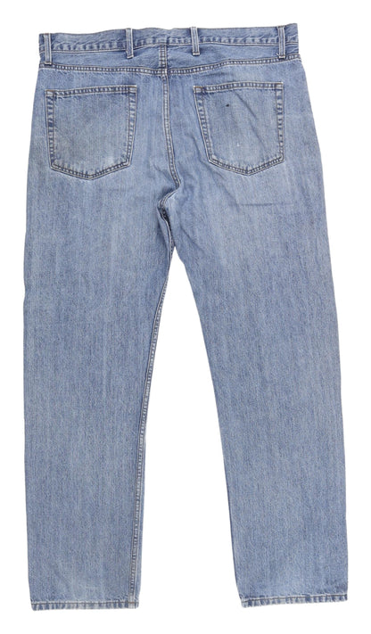 Marks and Spencer Men's Blue Straight Jeans, Size 38