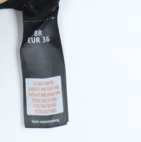 F&F Women's Black Skinny Jeans, Size 8, Stretch Denim