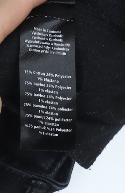 F&F Women's Black Skinny Jeans, Size 8, Stretch Denim