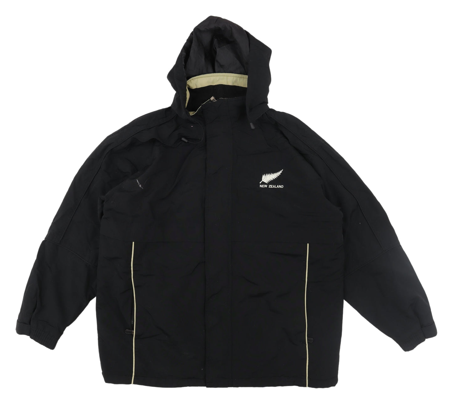 Mens UK Size L Essentials Black Parka Coat