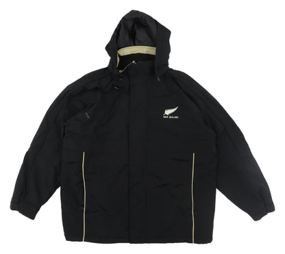 Mens UK Size L Essentials Black Parka Coat