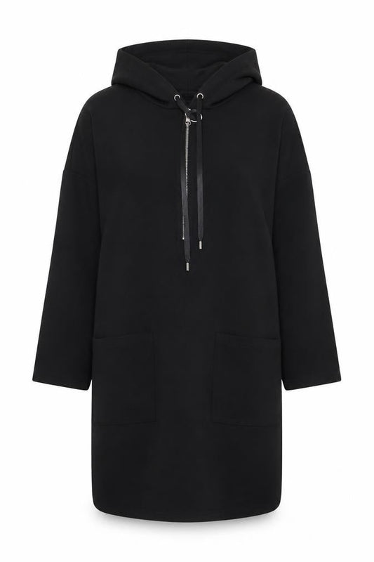 Zara Basic Women's Black Hooded Dress XS