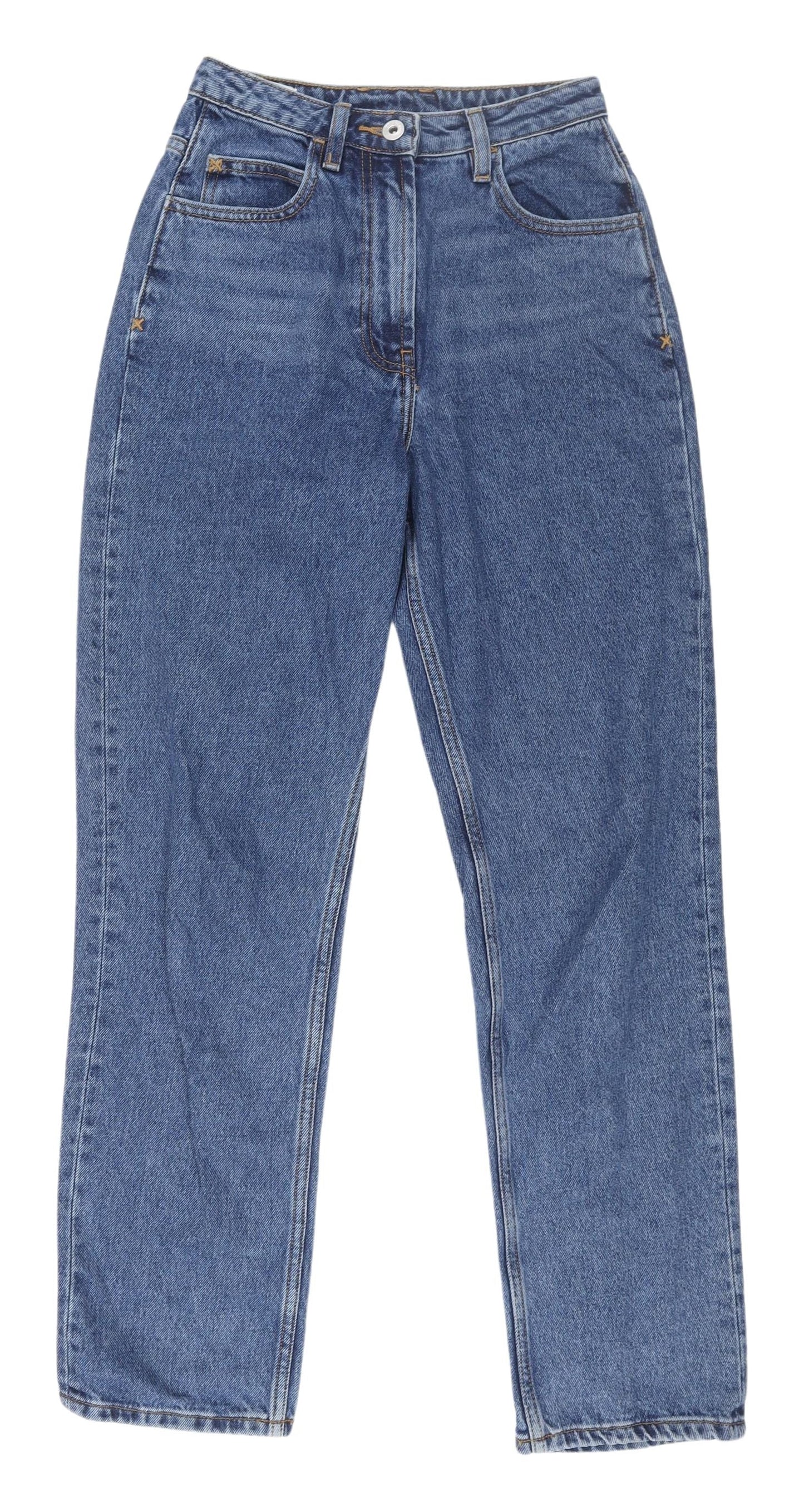 Collusion Women's Blue Straight Jeans, Size 4