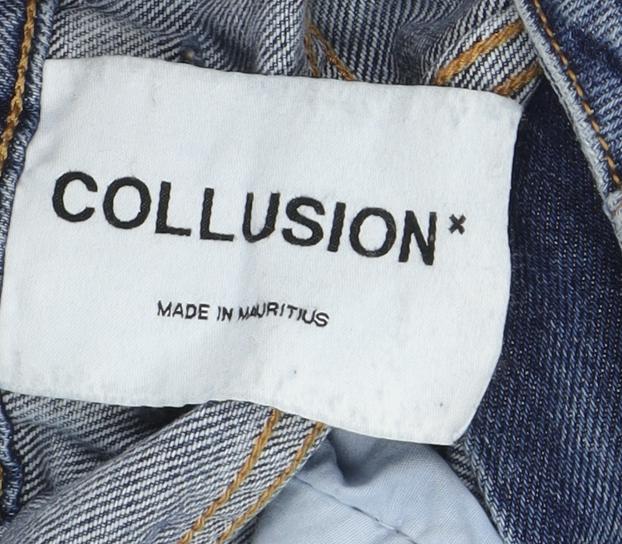 Collusion Women's Blue Straight Jeans, Size 4