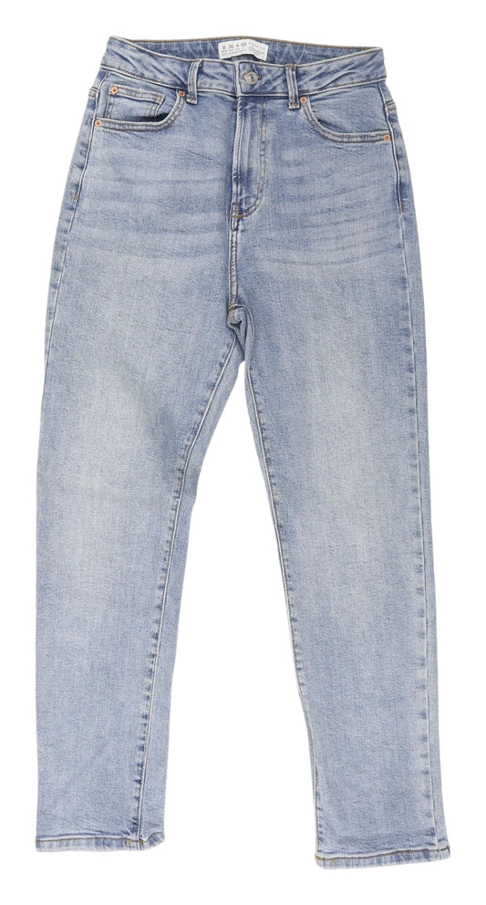 Primark Women's Blue Straight Jeans Size 8 with Pockets