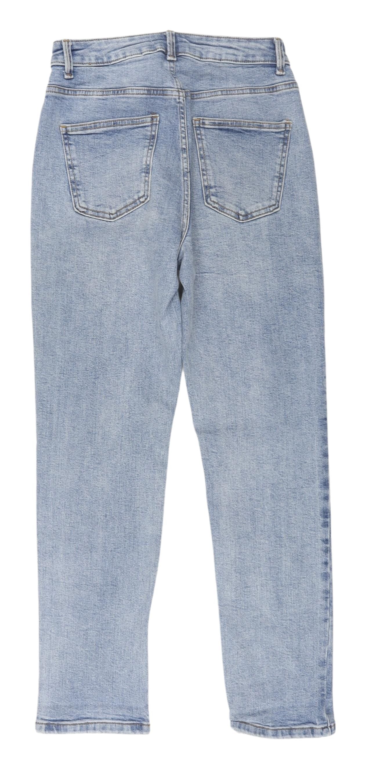 Primark Women's Blue Straight Jeans Size 8 with Pockets