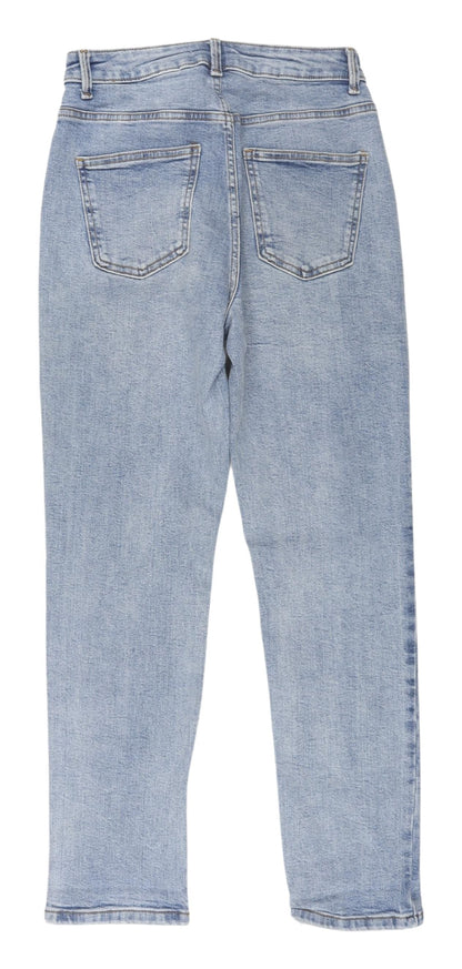 Primark Women's Blue Straight Jeans Size 8 with Pockets