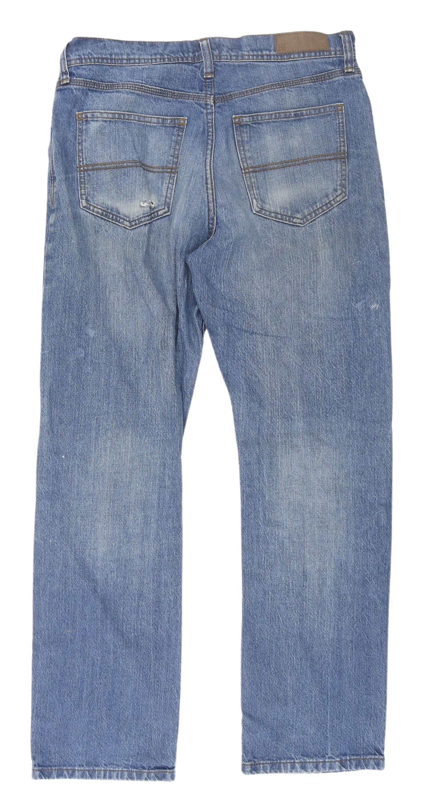 Marks and Spencer Men's Blue Straight Jeans Size L