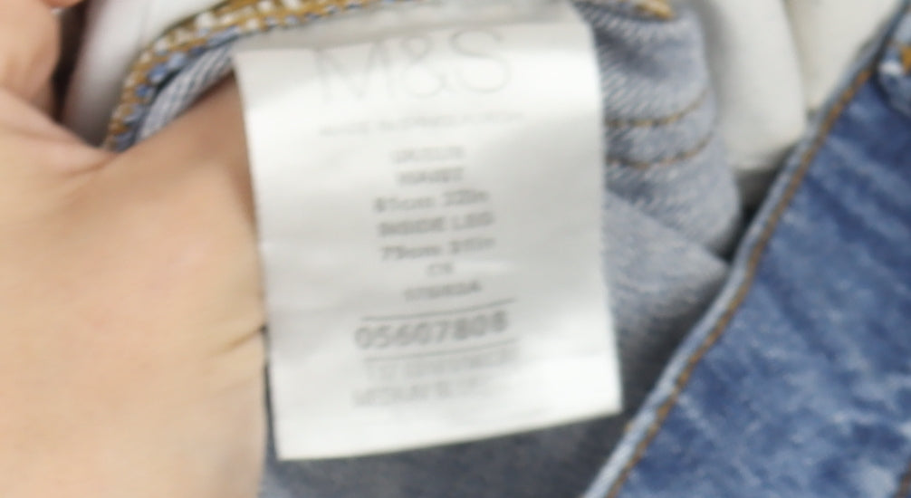 Marks and Spencer Men's Blue Straight Jeans Size L