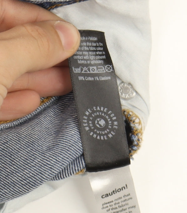 George Women's Blue Mom Jeans Size 8