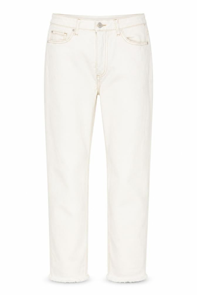 Womens UK Size 6 Denim Co. Regular Fit Straight Ivory Jeans