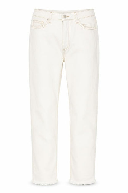 Womens UK Size 6 Denim Co. Regular Fit Straight Ivory Jeans
