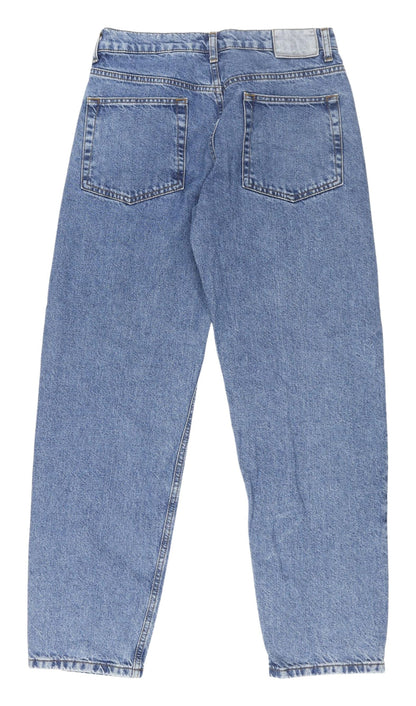 Collusion Blue Straight Jeans Unisex Size 28 Regular Fit