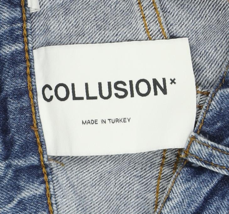 Collusion Blue Straight Jeans Unisex Size 28 Regular Fit