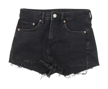 Womens UK Size 8 H&M Regular Fit Cut-Off Shorts
