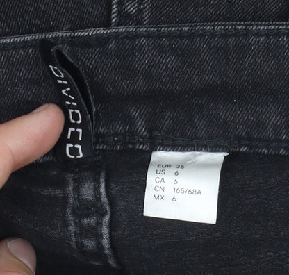 Womens UK Size 8 H&M Regular Fit Cut-Off Shorts