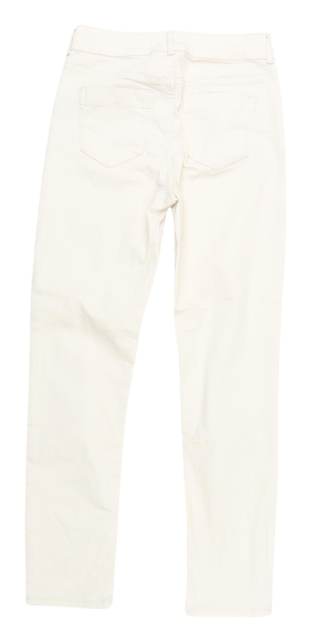 Dunnes Stores Women's Ivory Straight Jeans Size 8