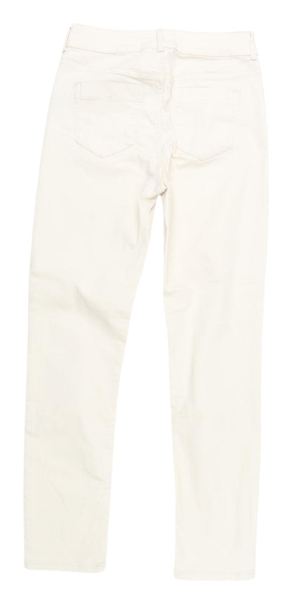Dunnes Stores Women's Ivory Straight Jeans Size 8
