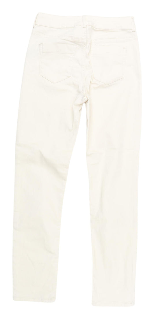 Dunnes Stores Women's Ivory Straight Jeans Size 8