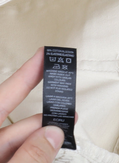 Dunnes Stores Women's Ivory Straight Jeans Size 8