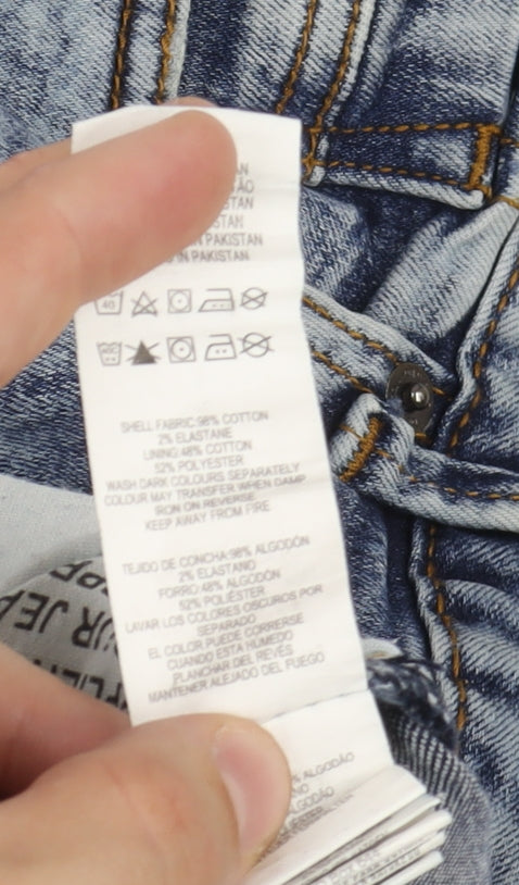 Denim Co. Men's Blue Skinny Jeans - Size 34