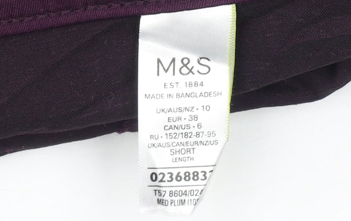 Womens UK Size 10 Marks and Spencer Slim Fit Jegging Purple Jeans