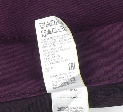 Womens UK Size 10 Marks and Spencer Slim Fit Jegging Purple Jeans