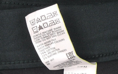 Womens UK Size XL Marks and Spencer Regular Fit Jegging Green Jeans