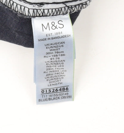 Marks and Spencer Men's Blue Slim Straight Jeans New 30R