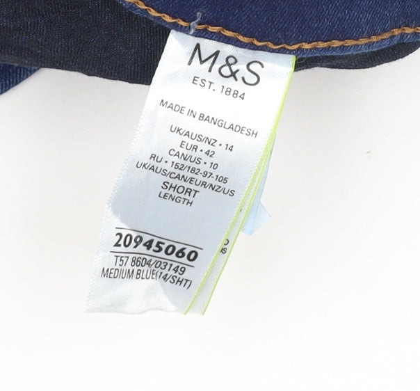 Womens UK Size 14 Marks and Spencer Slim Fit Jegging Blue Jeans
