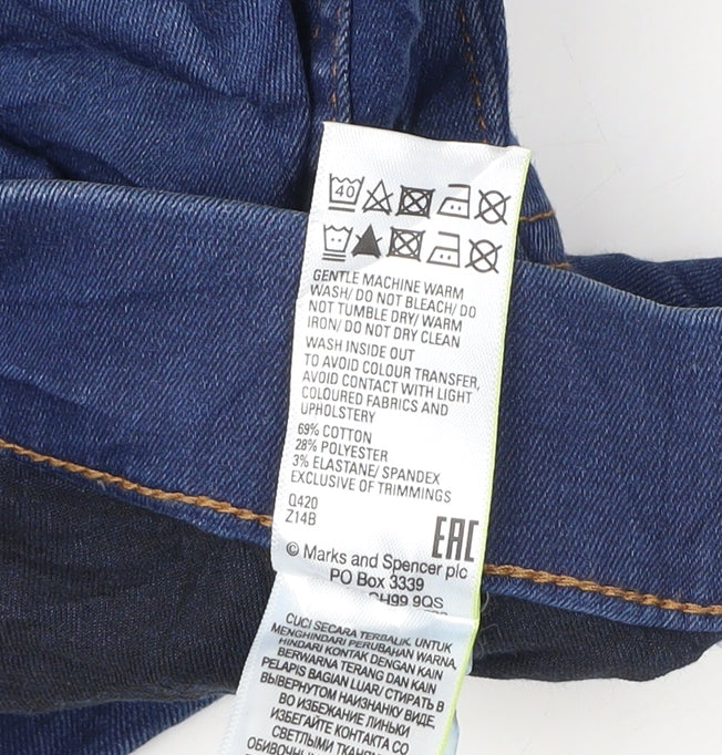 Womens UK Size 14 Marks and Spencer Slim Fit Jegging Blue Jeans